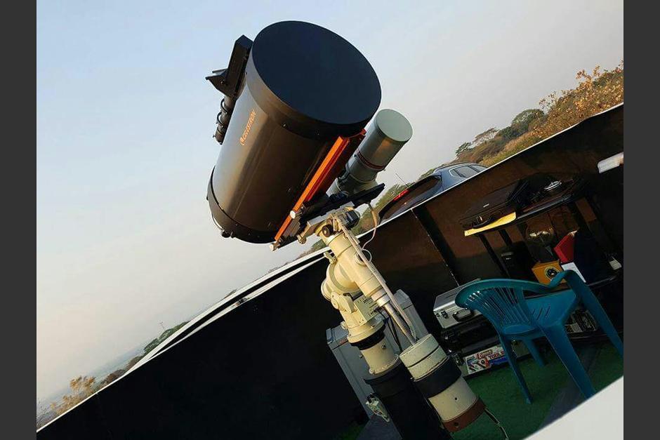 El Celestron 14 de Francisco Sansivirini, de la Asociación de Astronomía de El Salvador. (Foto: Cortesía Edgar Castro Bathen)
