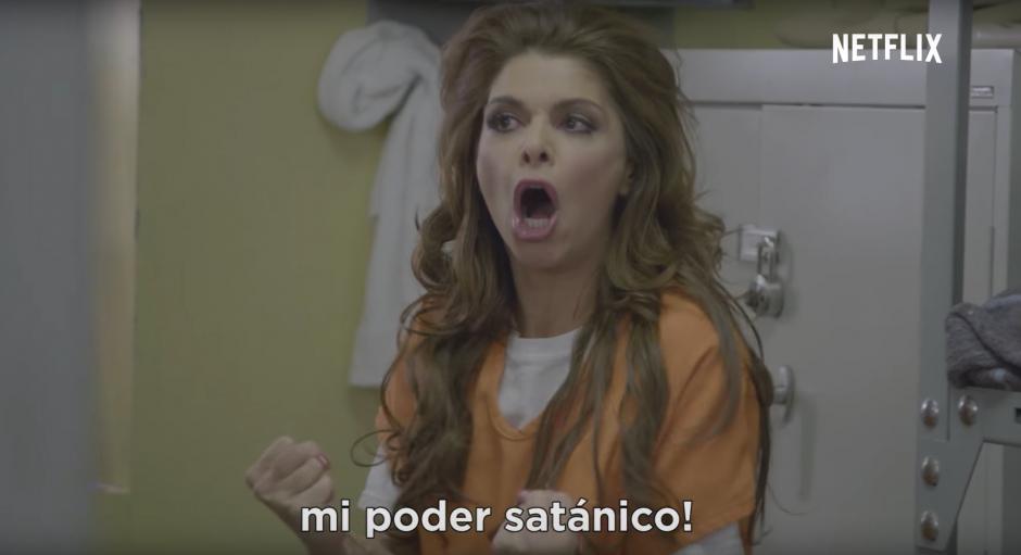 Soraya Montenegro vuelve a Orange is The New Black y así anuncia la nueva temporada de esta popular serie de Netflix. (Foto: captura de pantalla/Netflix Latinoamérica)