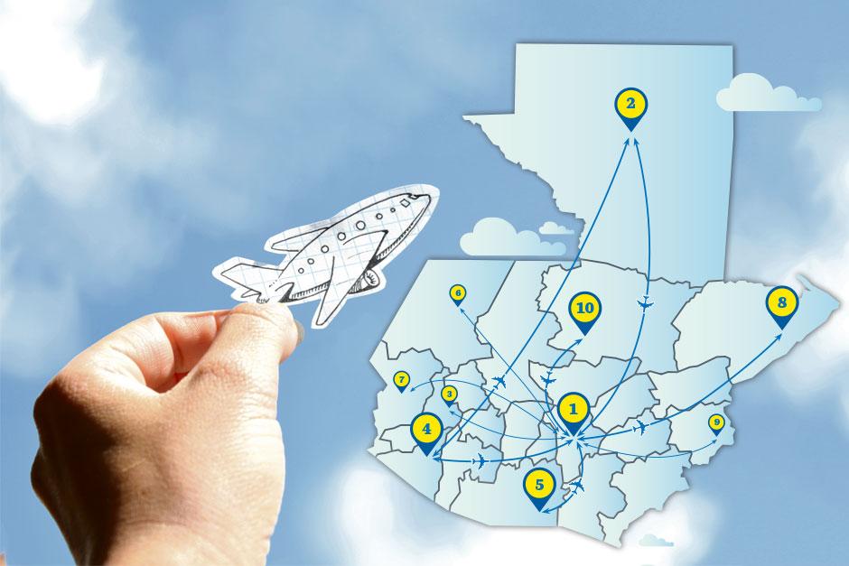 Poptún, Esquipulas, Cobán y San Marcos son algunos de los nuevos puntos del país que remodelarán sus aeropuertos. (Foto: Soy502)