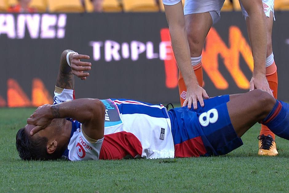 El centrocampista venezolano Ronald Vargas sufrió una fractura de tibia y peroné este domingo. (Foto: noticiaaldia.com)