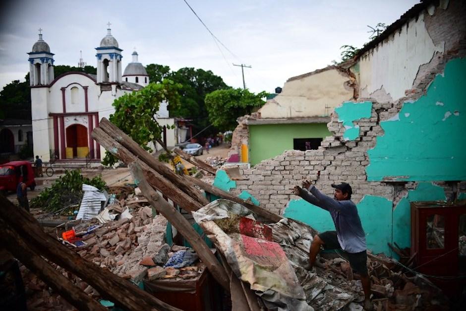 Juchitán, municipio de Zaragoza, en el estado mexicano de Oaxaca, fue uno de los más afectados por el terremoto. (Foto: AFP)