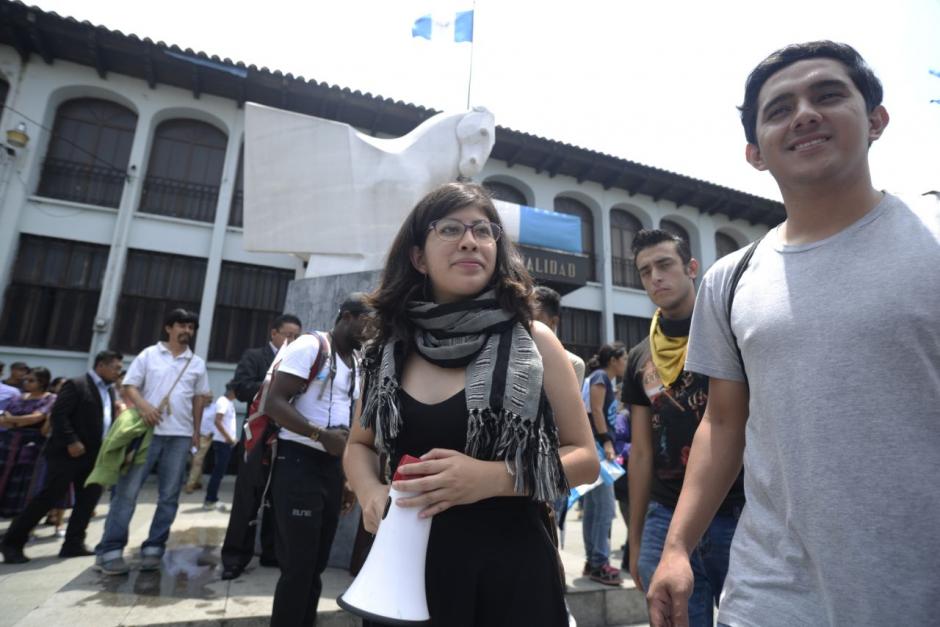 La convocatoria ha sido promovida por la Asociación de Estudiantes Universitarios (AEU) y su actual secretaria, Lenina García. (Foto: Wilder López/Soy502)