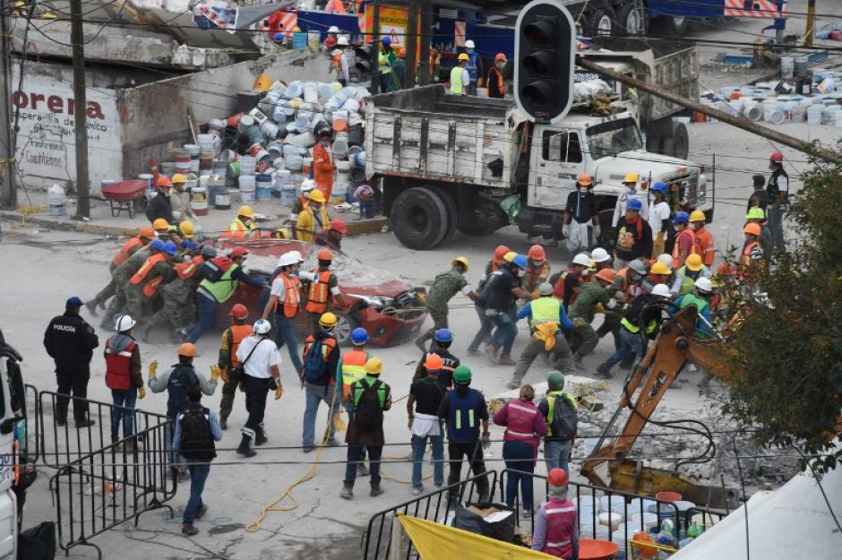 El grupo de rescate de Guatemala ya no apoyará en las labores en México. (Foto: AFP) 