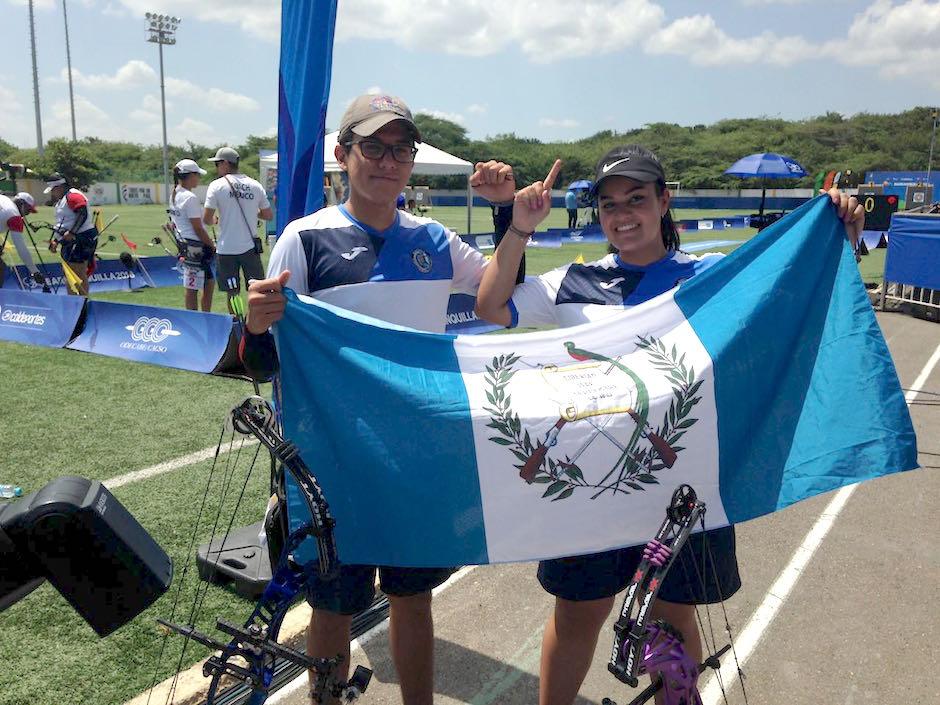 Marcelo del Cid y Sofía Paiz consiguieron el último oro para Guatemala en Barranquilla 2018. (Foto: ACD)