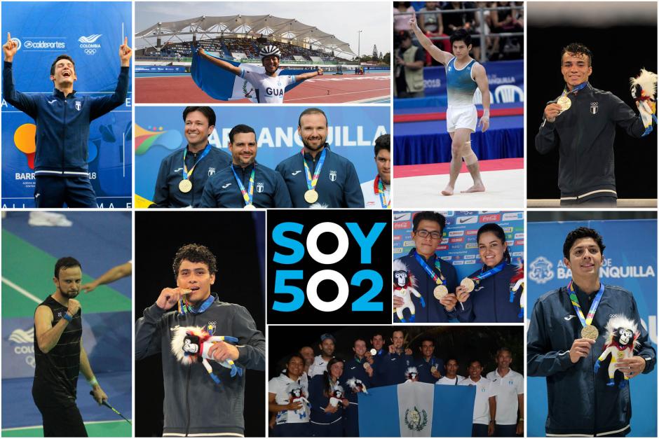 Los deportistas guatemaltecos brillaron en los Juegos Centroamericanos y del Caribe Barranquilla 2018. (Foto: Soy502)