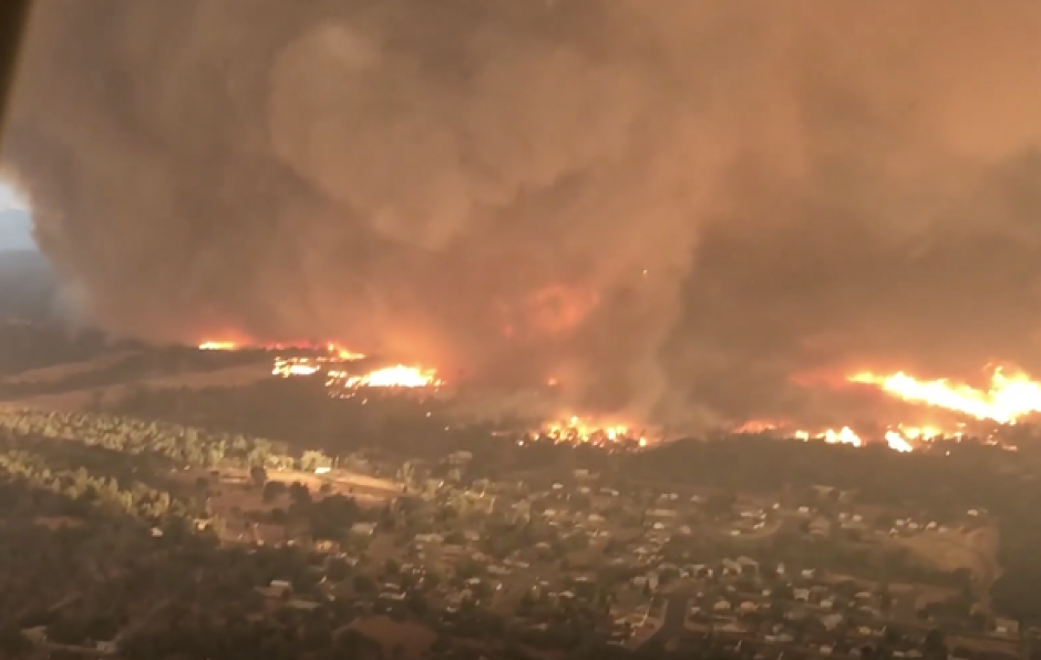 Este es el peor desastre que ha vivido California. (Foto: captura de pantalla) 