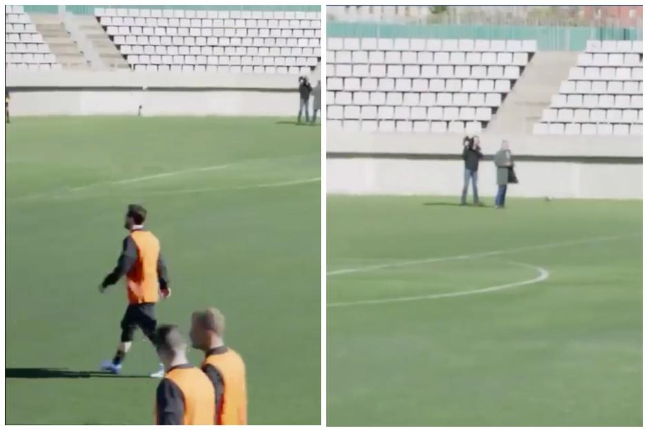 La jugada ha sido compartida en las redes sociales por la manera en la que la realiza el argentino. (Captura Video)