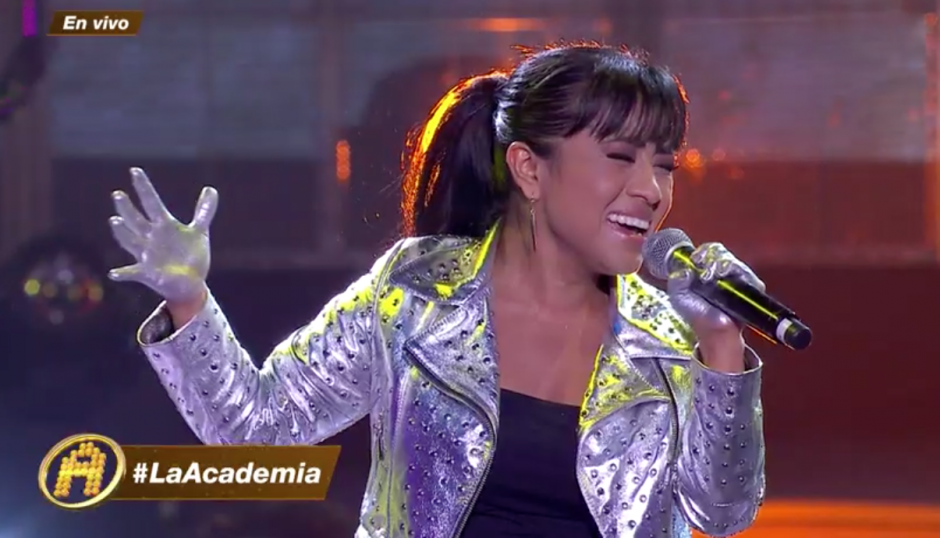 La cantante nacional brilló en su presentación de este domingo. (Captura Video)