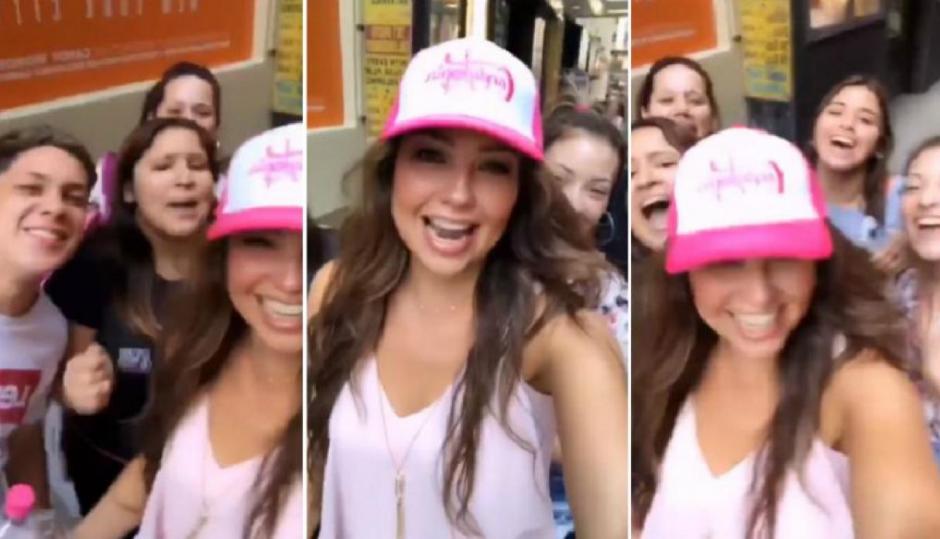 Thalía generó una moda con su #challenge. (Foto: captura de pantalla) 