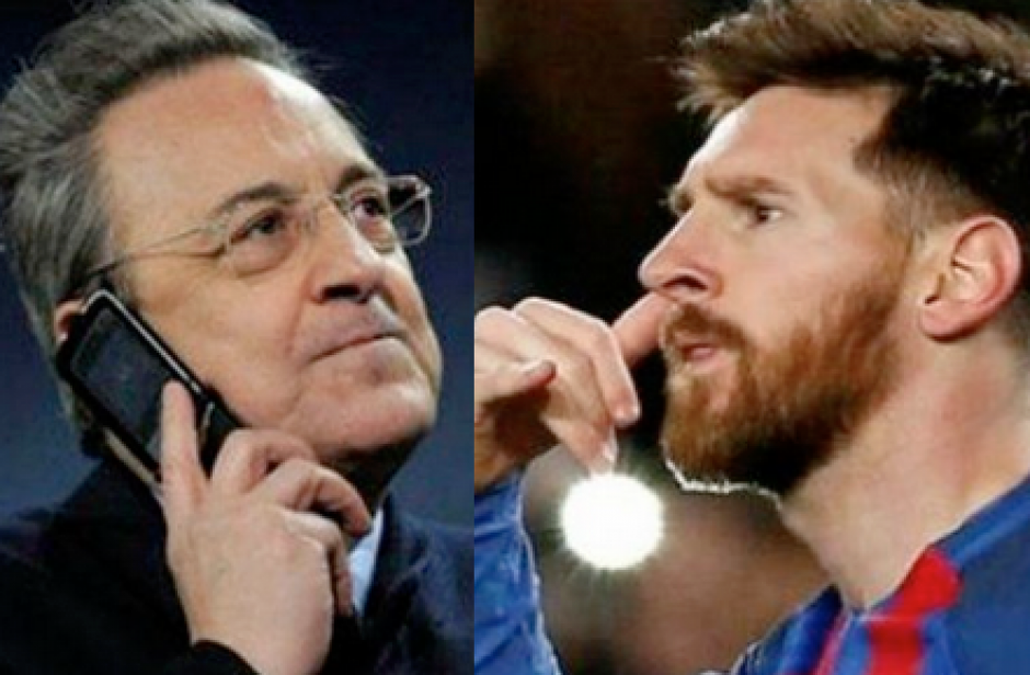 Florentino Pérez habría intentado fichar a Lionel Messi. (Foto: El Bocón)