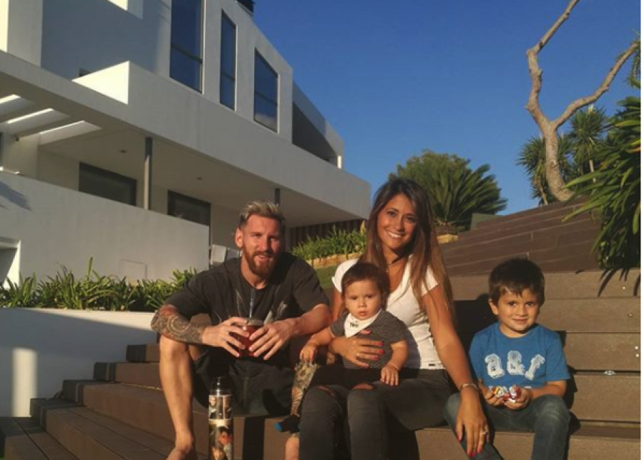 La espectacular casa de Lionel Messi en Barcelona. (Foto: Instagram)