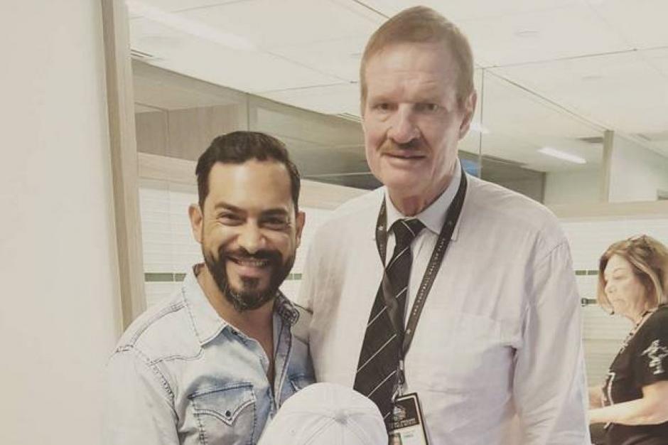 En noviembre de 2017 dos grandes del deporte guatemalteco, Ted Hendricks y Carlos "El Pescado" Ruiz se conocieron y disfrutaron viendo un partido de fútbol americano. (Foto: Instagram)