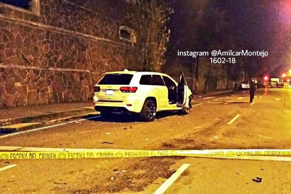 En la zona 10, luego de un accidente de tránsito, ocurrió un asesinato que es investigado por las autoridades. (Foto: Amílcar Montejo/PMT de Guatemala)