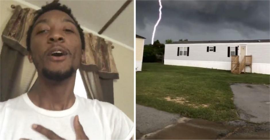 Seguro este joven nunca olvidará lo peligrosas que son las tormentas eléctricas. (Foto: captura de pantalla) 