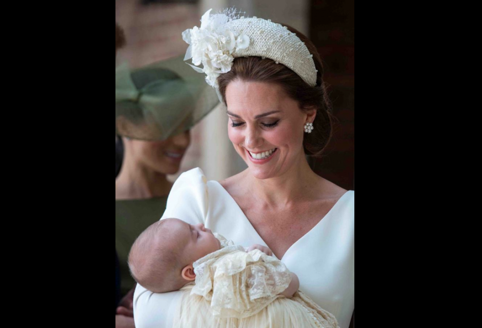 El príncipe Louis, hijo de william y Kate Middletón fue bautizado. (Foto: AFP) 