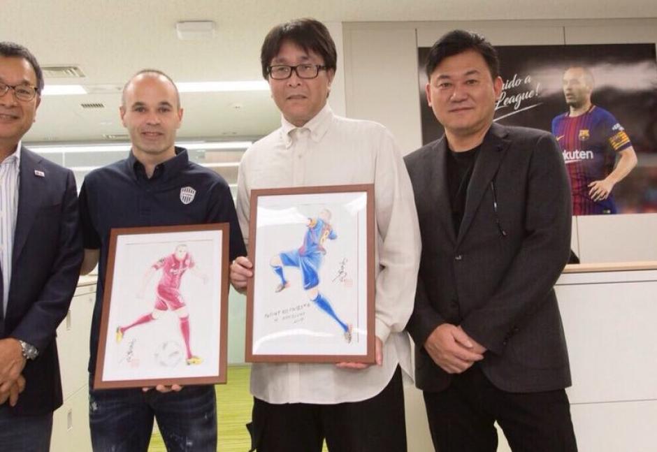 Andrés Iniesta ya es uno de los personajes de la serie Super Campeones. (Foto: Instagram)