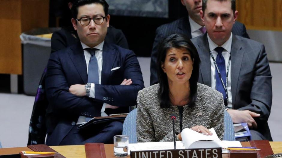 Estados Unidos se retiró del Consejo de Derechos Humanos de la ONU, anunció la representante estadounidense Nikki Haley. (Foto: www.voanoticias.com)