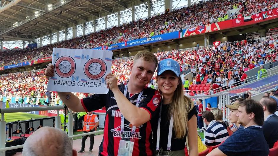 Andrey Byakin, un ciudadano ruso que es fiel seguidor del Deportivo Carchá. (Foto: Instagram)