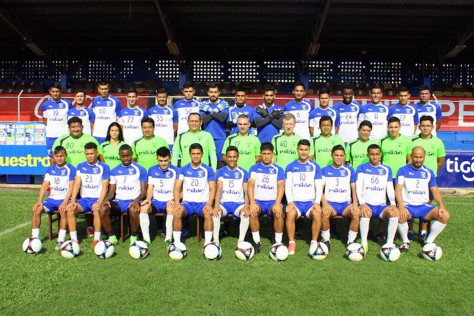 Este es el plantel de Suchitepéquez que desciende a la Liga Primera División. (Foto: CSD Suchitepéquez)