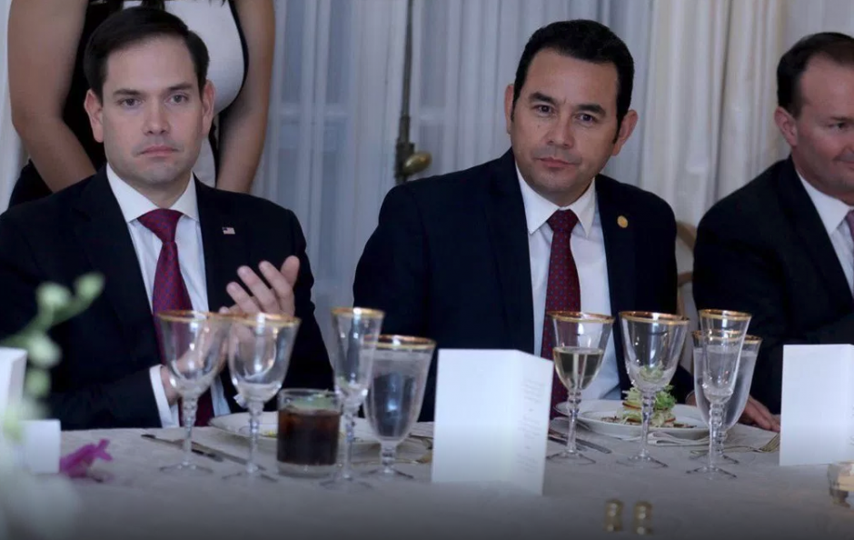 El Presidente y el senador han compartido varios momentos durante los viajes de Jimmy Morales a Estados Unidos. (Foto: Gobierno)