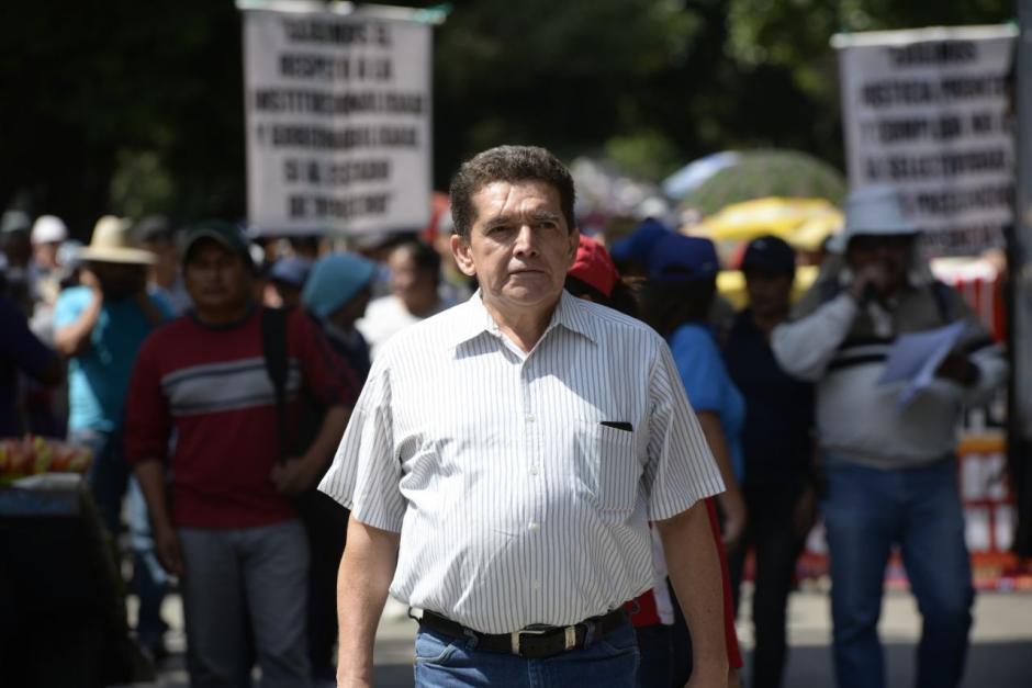 Acusan a Joviel Acevedo de reunión y manifestación ilícita, de instigación a delinquir, de incitación pública y de sedición. (Foto: archivo/Soy502)