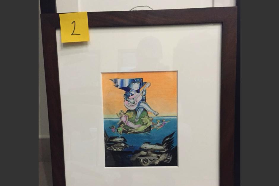 La pintura fue localizada en un allanamiento realizado al inmueble donde funcionó la oficina de Chévez. (Foto: MP)