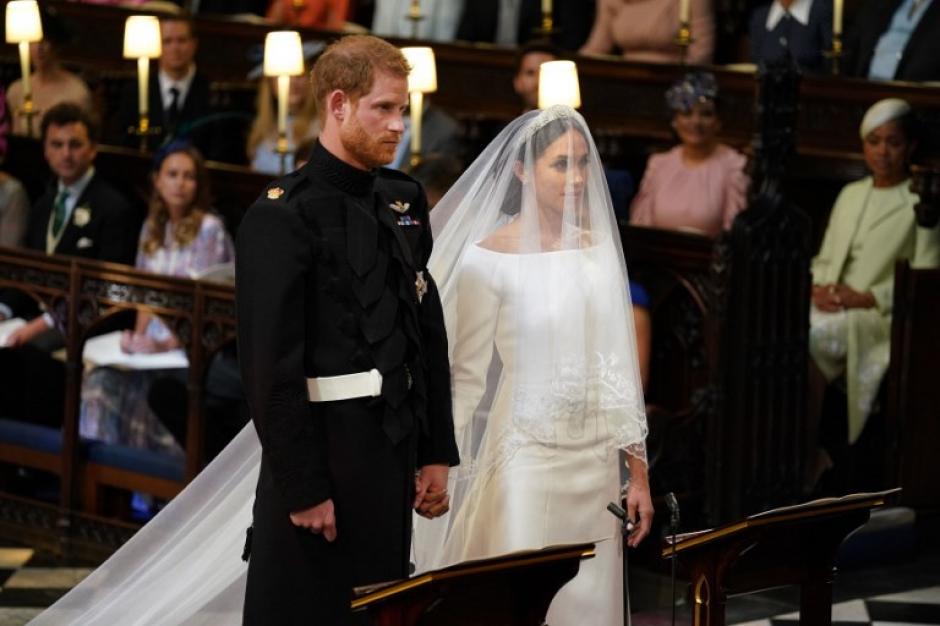 La boda de Meghan Markle y el príncipe Enrique de Inglaterra empezó este sábado en la iglesia San Jorge de Windsor. (Foto: AFP) 