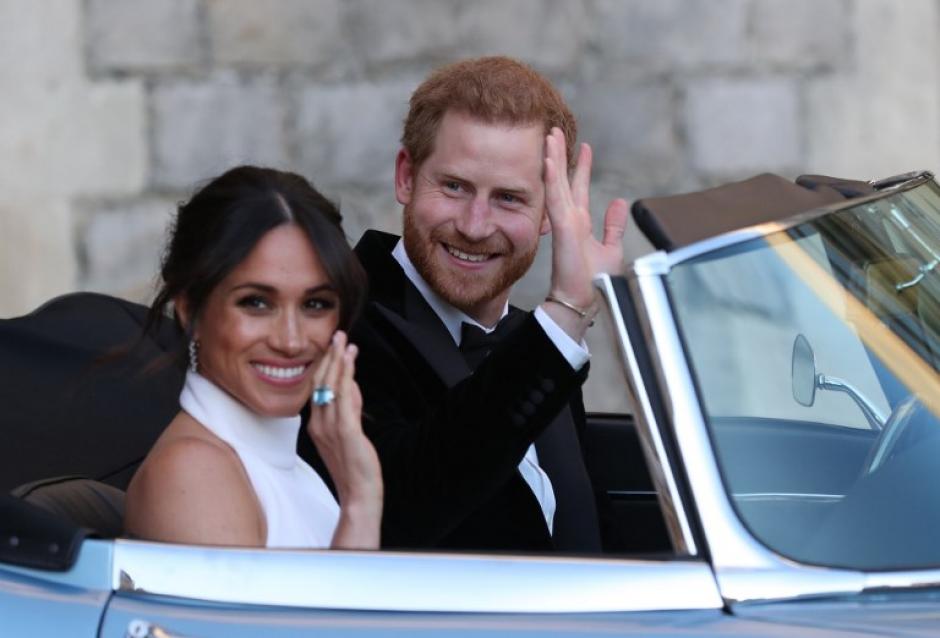 Luego de la recepción los duques de Sussex se retiraron a su fiesta privada. (Foto: AFP)