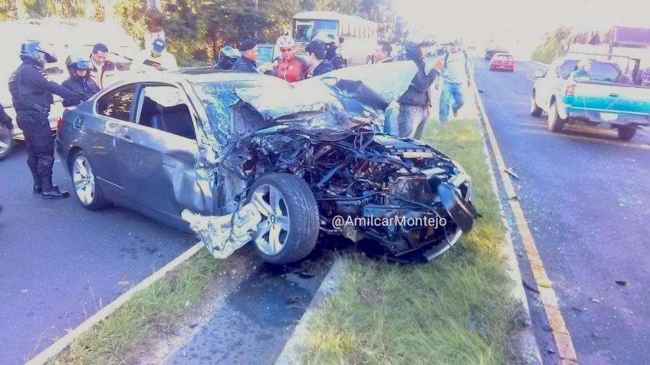 El incidente genera complicaciones viales en Fraijanes. (Foto: Amílcar Montejo)
