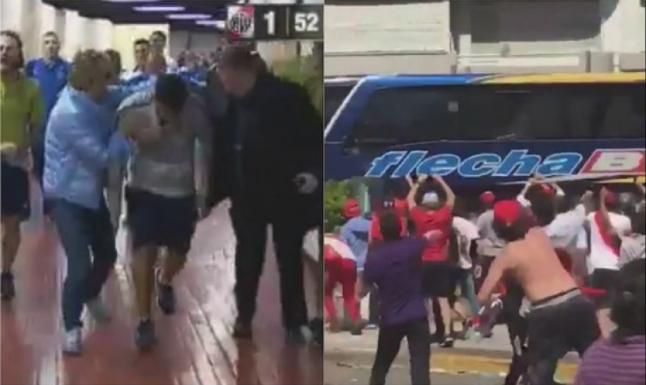 Varios jugadores de Boca Juniors recibieron atención médica tras el ataque sufrido. (Foto: @Peru_Noticias/Twitter)