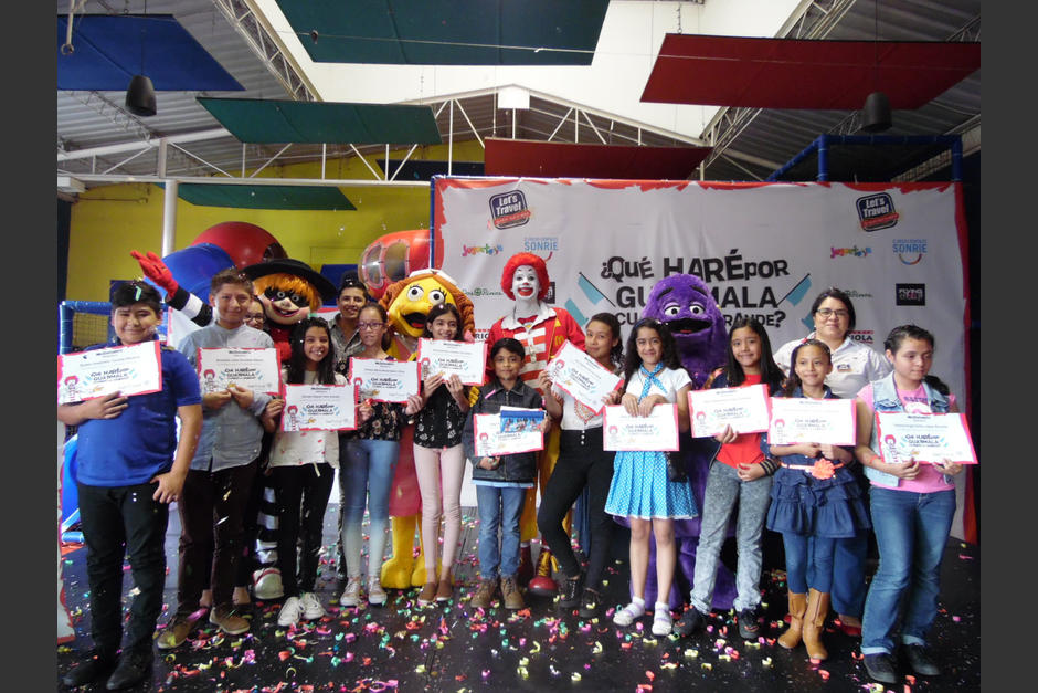 McDonald's realiza cada año un concurso de dibujo, con el objetivo de incentivarlos a pensar cómo pueden contribuir a construir un mejor país a través de sus actos. (Foto: cortesía McDonald´s)