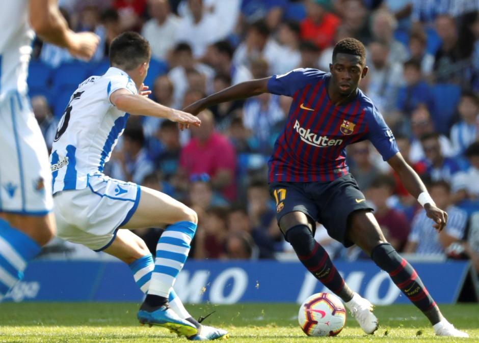 El francés Dembélé marcó el tanto del triunfo para el Barcelona. (Foto: La Liga)