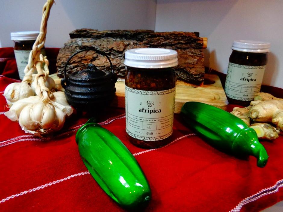 Afripica es un picante gourmet elaborado 100% con ingredientes naturales. (Foto: Gerber Consuegra/Soy502)