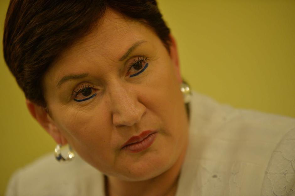 Thelma Aldana, candidata del Movimiento Semilla, habló para el programa "ConCriterio" y se quejó por el rechazo de su inscripción en el TSE. (Foto: Archivo/Soy502)