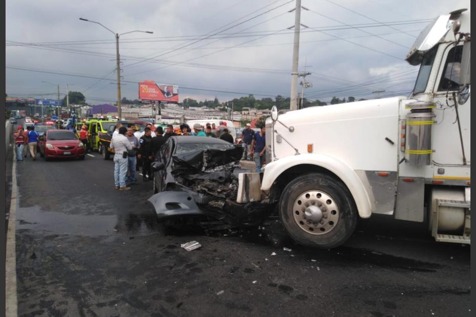 El incidente ha provocado congestionamiento en el referido punto. (Foto: Dalia Santos)