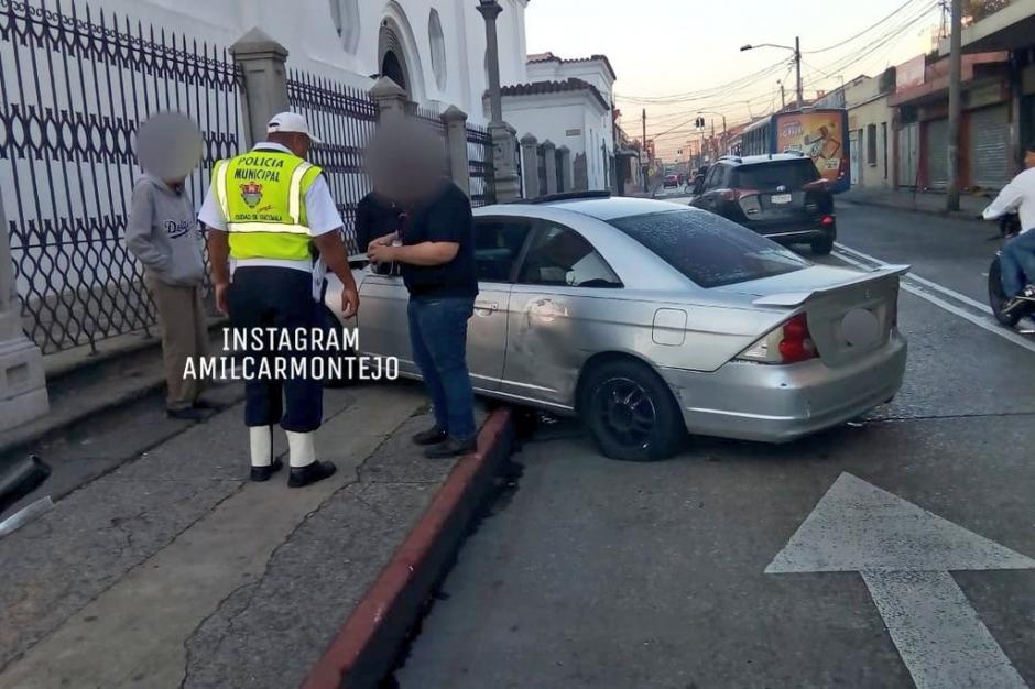 El incidente se produjo la mañana de este viernes en la zona 1. (Foto: Amílcar Montejo)