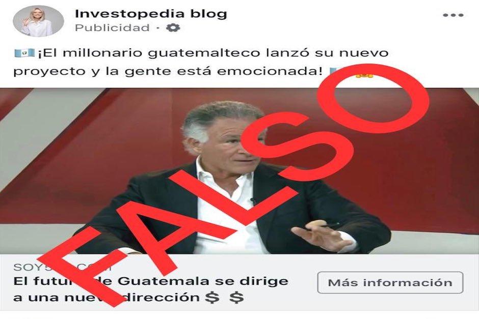 El aspecto de la página es similar y utilizan el logo del medio para hacer parecer que se trata de una noticia real (Foto: captura de pantalla)