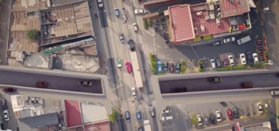 Así será el paso a desnivel que se ubicará en la zona 6. (Foto: captura pantalla) 
