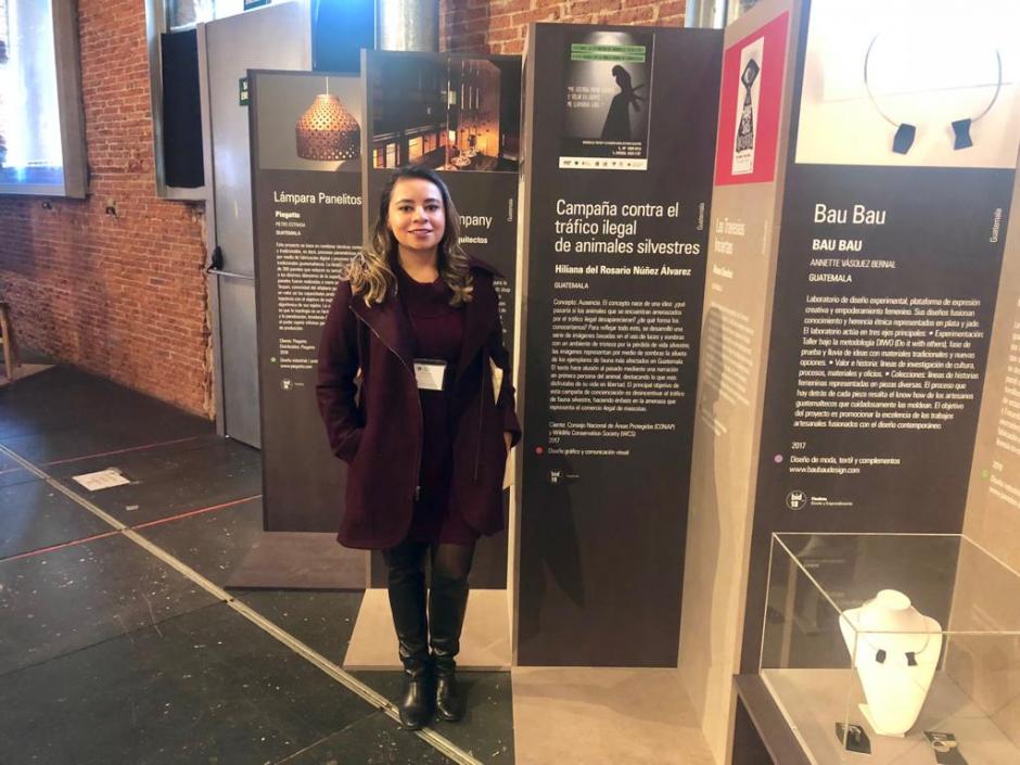 La diseñadora Hiliana Núñez representó al país con esta campaña para la conservación del medio ambiente. (Foto: Conap)