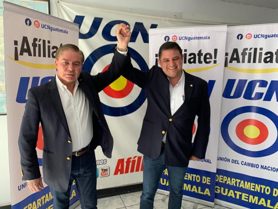 Mario Estrada y Javier Castillo serán los candidatos que buscarán la presidencia a través del partido UCN. (Foto: Guatemala Visible)