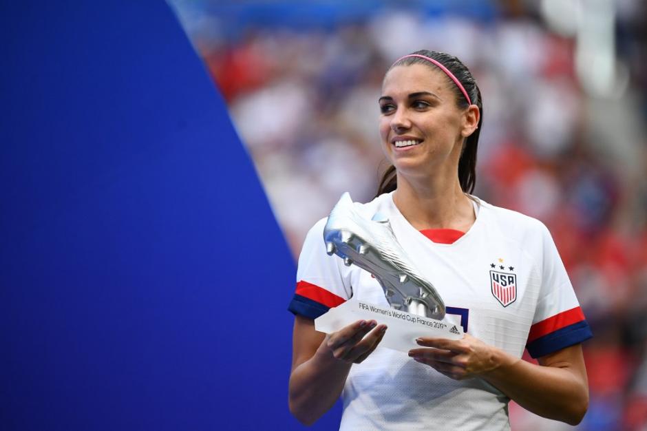 Alex Morgan ganó la Bota de Plata en el Mundial Femenino de Fútbol. (Foto: AFP)