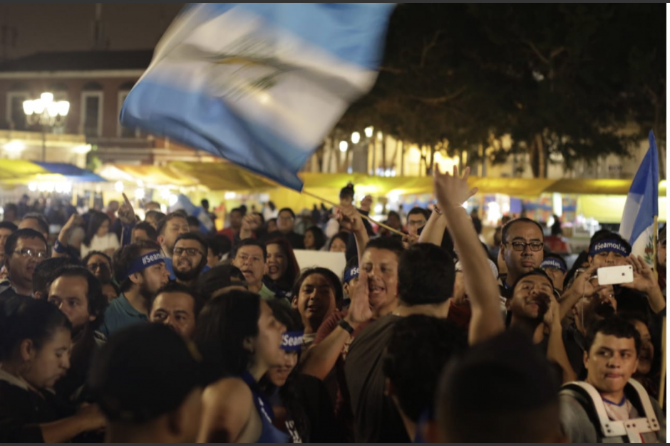El 14 de septiembre del año pasado se realizó una manifestación contra Jimmy Morales quien la había emprendido contra el comisionado Iván Velásquez y la CICIG. (Foto: Archivo/Soy502)