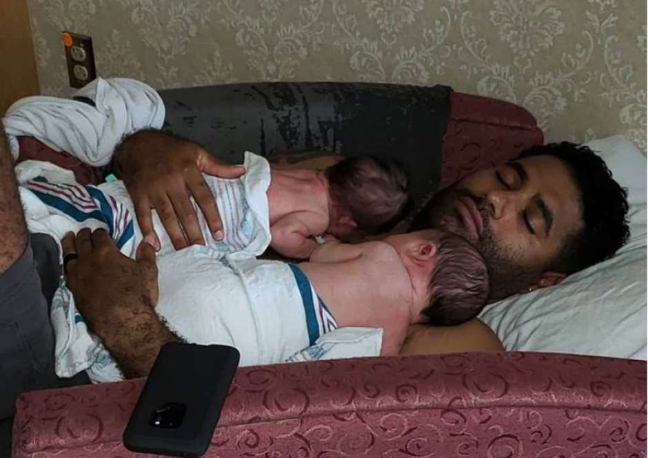 El padre, un excombatiente en la guerra de Irak, vive en carne propia la más terrible pesadilla de su existencia. (Foto: Facebook)