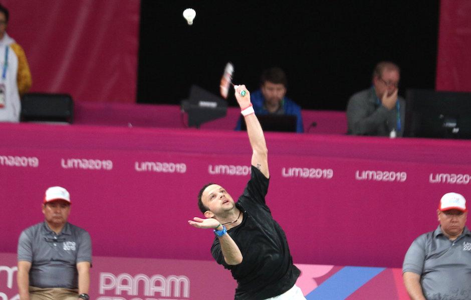 Kevin Cordón durante el duelo ante el mexicano Luis Montoya. (Foto: COG)