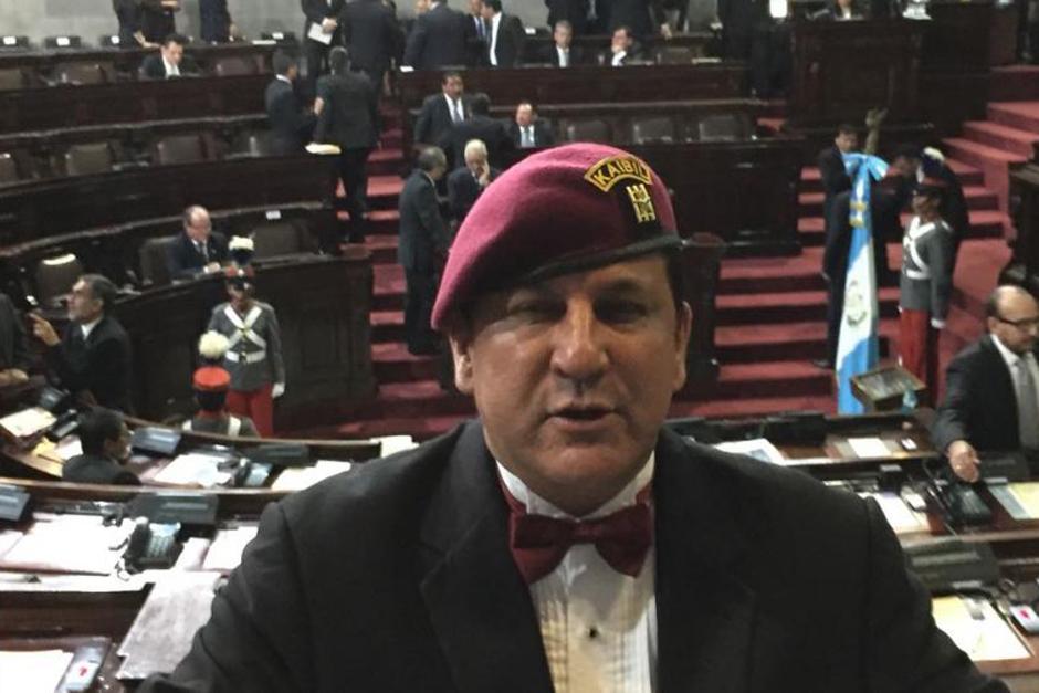 El diputado se ha manifestado en contra de la "injerencia extranjera", pero esta vez cambia su discurso (Foto: Archivo/Soy502)