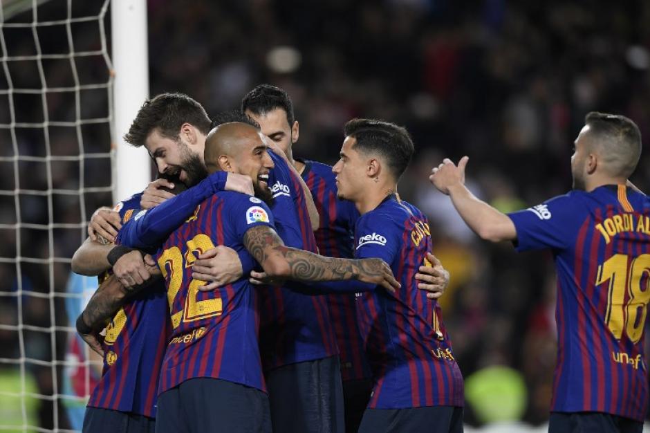 El Barcelona festejó en La Liga y ahora se alista para la Champions League. (Foto: AFP)