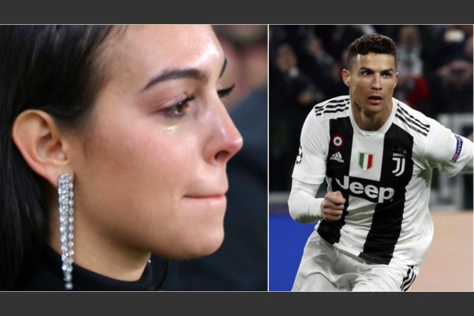 La pareja de Cristiano Ronaldo se conmovió con el partido de la Juventus. (Foto: captura pantalla) 