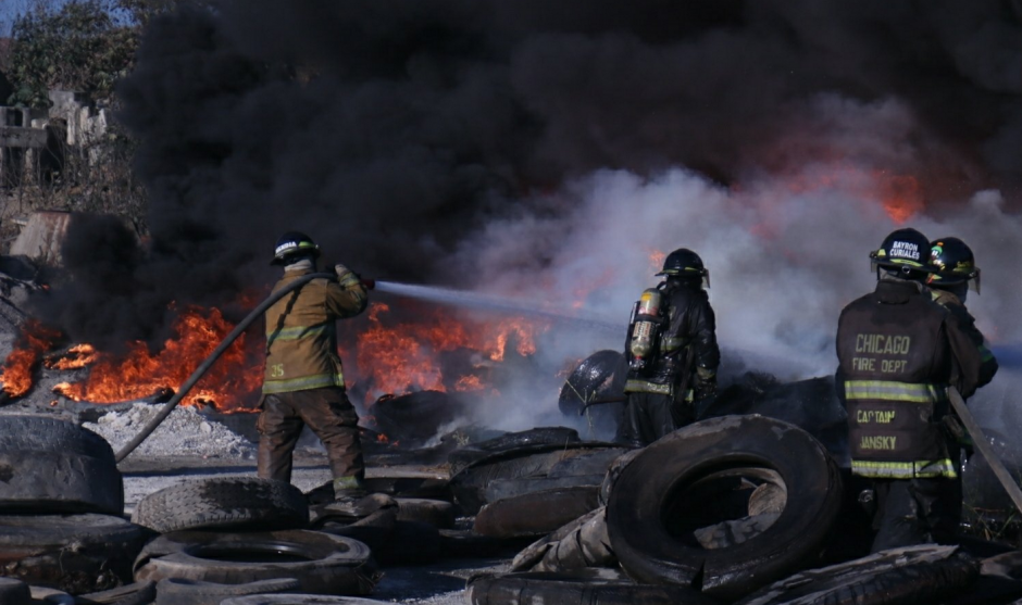Los Bomberos Voluntarios y Municipales lograron controlar el fuego. (Foto: captura pantalla) 