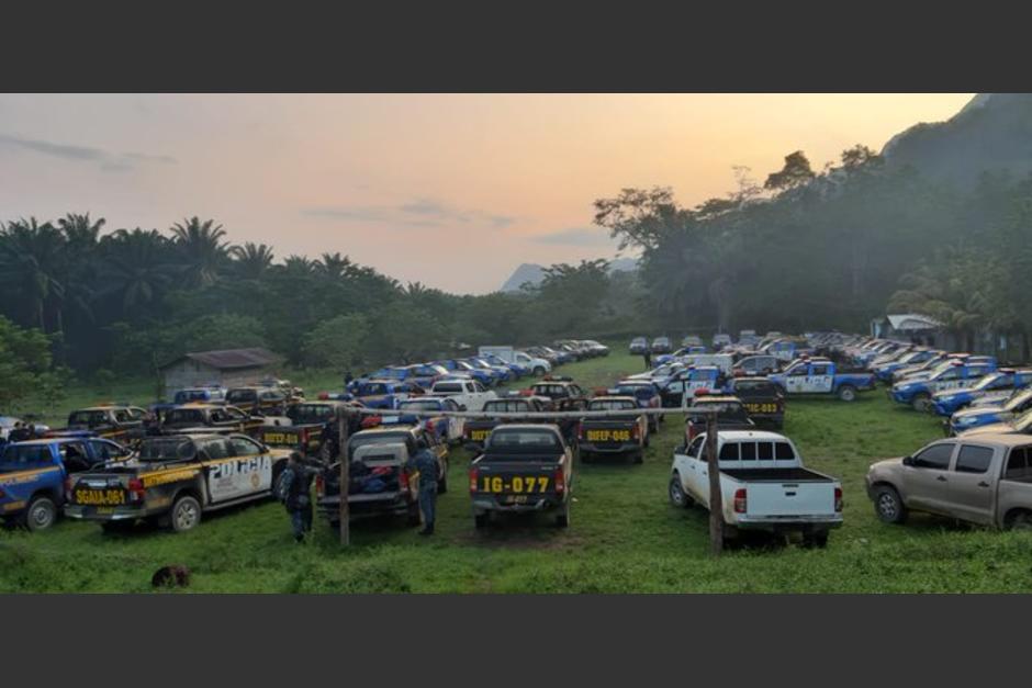 La Policía Nacional Civil busca detener a 11 personas vinculadas a estos hechos. (Foto: Mingob) 