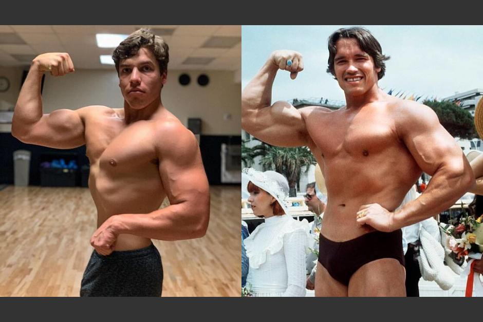 El muchacho emuló una pose clásica de su padre y rápidamente surgieron las similitudes entre los dos. (Foto: Instagram)